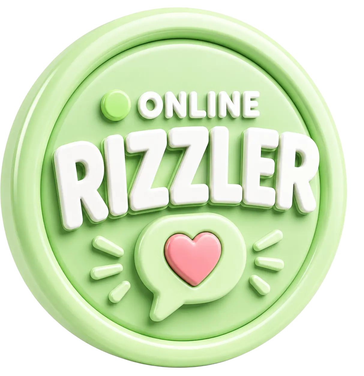 RizzFlow AI online rizzler badge showing the wingman is live