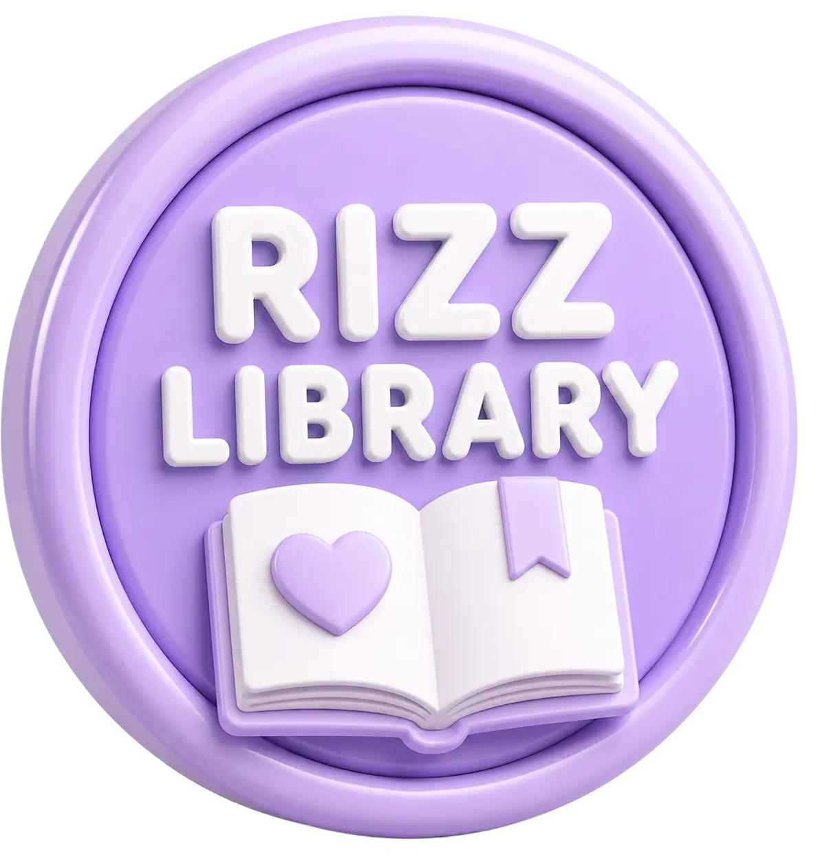 Rizz library icon β premium dating guides and playbooks